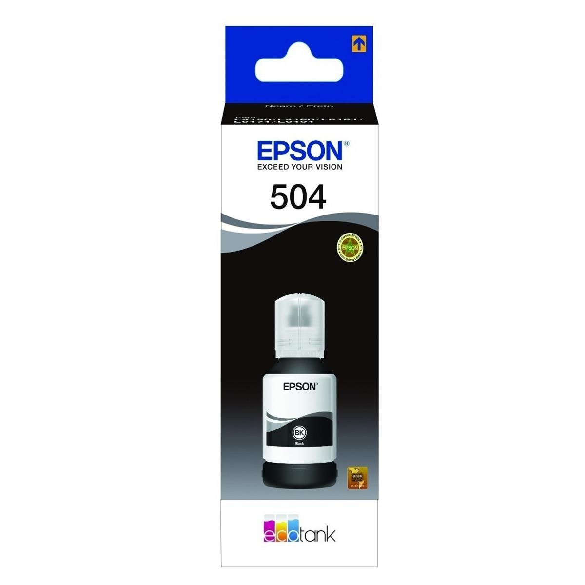 Botella De Tinta Epson T524120-AL Negro